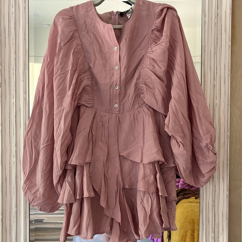 VICI Collection NWT‎ Rose Ruffle Mini Dress Size Medium - Picture 5 of 8